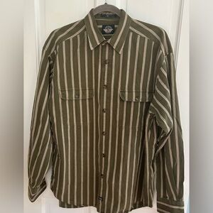 Men’s Docker’s Striped Casual Cotton Shirt, Size M